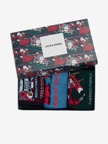 Jack & Jones Santa Claus Sock Set de 3 perechi de șosete Negru