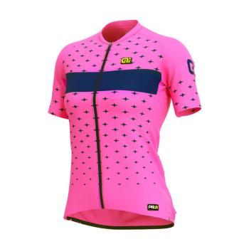 
                 ALÉ Tricou de ciclism cu mânecă scurtă - STARS LADY - albastru/roz  
            