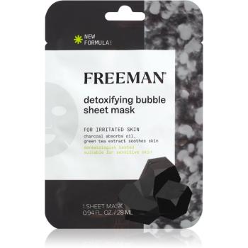 Freeman Essentials Charcoal & Green Tea mască compresă hidratantă pentru ten gras 28 ml