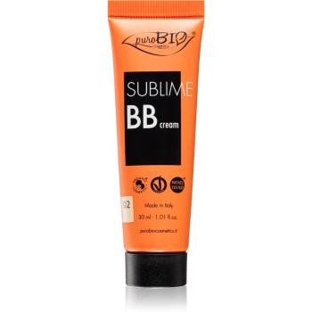 puroBIO Cosmetics Sublime BB Cream crema hidratanta BB culoare 02 30 ml