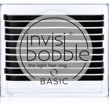 invisibobble Basic Elastice subțiri pentru păr True Black 10 buc