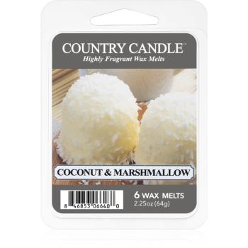 Country Candle Coconut & Marshmallow ceară pentru aromatizator 64 g