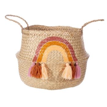 Coș din iarbă de mare Sass & Belle Earth Rainbow, ø 40 cm