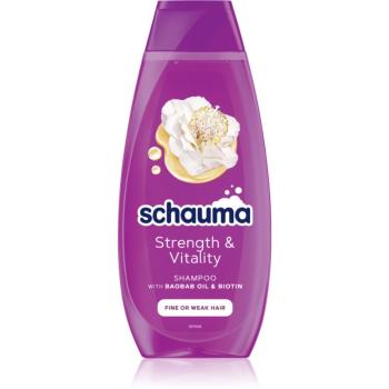 Schwarzkopf Schauma Strength & Vitality sampon fortifiant pentru par fin 400 ml