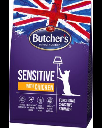 BUTCHER'S Functional Cat Sensitive pentru pisici sensibile cu pui 2x800 g