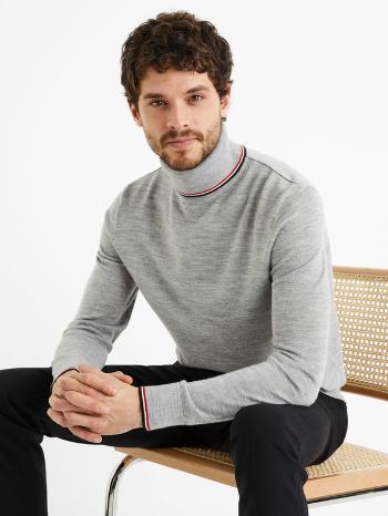 Celio Deblack Turtleneck Gri