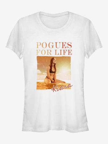 ZOOT.Fan Netflix Kiara Pogues For Life Outer Banks Tricou Alb