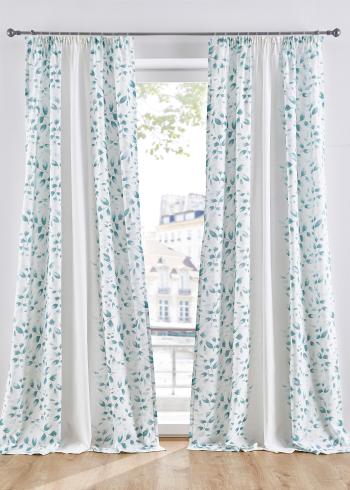 Draperie cu print floral (1buc.)