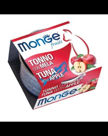 MONGE Fruit Cat hrană umedă pentru pisici, cu ton și măr 80 g