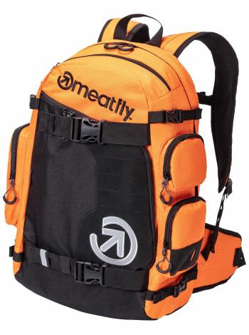 Meatfly Rucsac WANDERER Orange Ripstop, Black