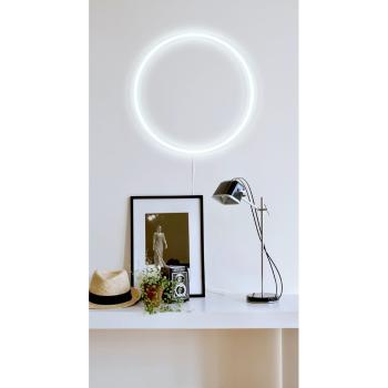 Decorațiune luminoasă de perete Candy Shock Circle, ø 40 cm, alb