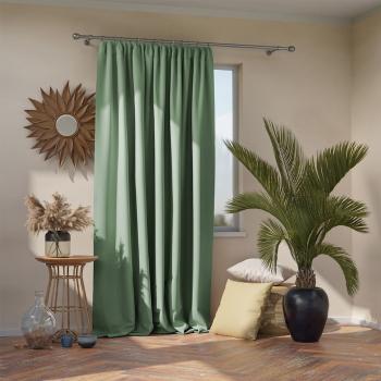 Draperie AmeliaHome Pleat Mint, 140 x 270 cm, verde