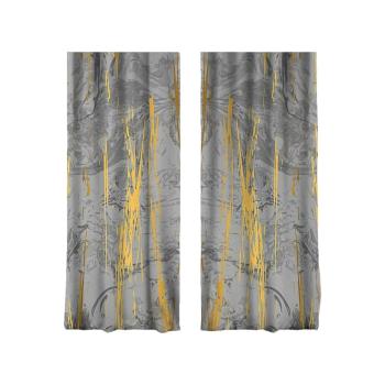 Draperii gri-aurii 2 buc. 140x260 cm – Mila Home