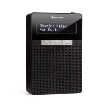 Auna DigiPlug DAB, radio, DAB+, FM/PLL, BT, ecran LCD, negru