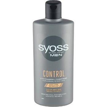 Syoss Șampon și balsam pentru bărbați 2 în 1 pentru păr normal sau uscat Control(Shampoo + Conditioner) 440 ml