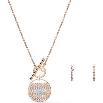 Swarovski Set de bijuterii placate cu aur roz GINGER 5574915