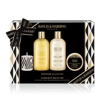 Baylis & Harding Set cu lumânare și îngrijire corporală Mandarine & grapefruit 4 buc