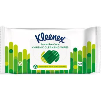 Kleenex Antibacterial Wet Wipes Șervețele umede fară alcool 24 buc