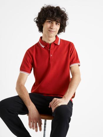 Celio Beline Polo Tricou Roșu