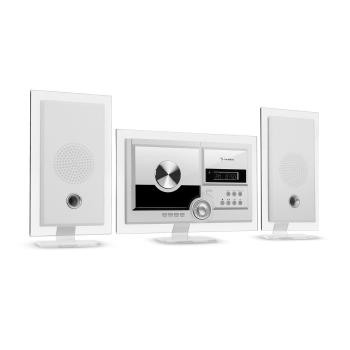 Auna Stereo Sonic, DAB + sistem stereo, DAB +, CD player, USB, BT, alb