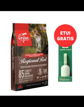 ORIJEN Regional Red Cat 5.4 kg + EARTH RATED Etui cu saci excremente 15 buc GRATIS