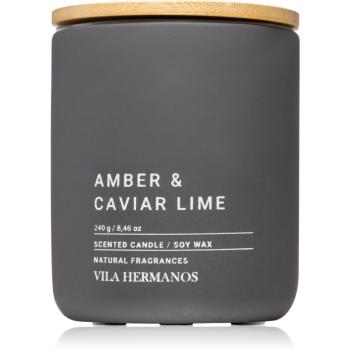 Vila Hermanos Concrete Amber & Caviar Lime lumânare parfumată 240 g