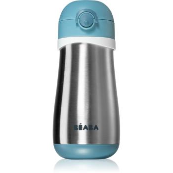 Beaba Stainless Steel Bottle With Handle cană termoizolantă Windy Blue 350 ml