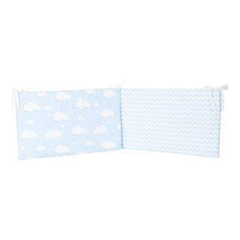 Protecție din bumbac pentru patul copiilor Mike & Co. NEW YORK Carino, 40 x 210 cm, albastru