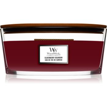 Woodwick Elderberry Bourbon lumânare parfumată 453,6 g