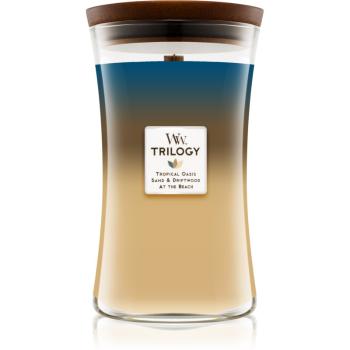 Woodwick Trilogy Nautical Escape lumânare parfumată  cu fitil din lemn 609.5 g