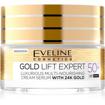 Eveline Cosmetics Gold Lift Expert crema anti rid de zi si de noapte 50+ 50 ml