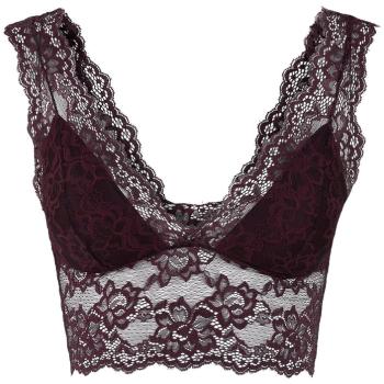 Pieces Sutien pentru femei PCLINA LACE BRA TOP NOOS Port Royale XS