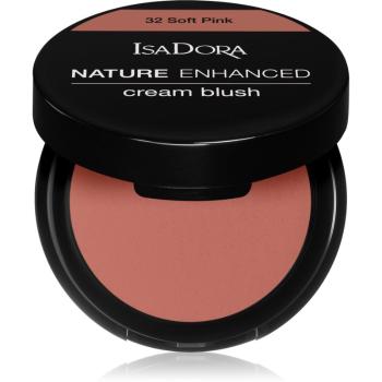 IsaDora Nature Enhanced Cream Blush Blush compact cu oglinda culoare Soft Pink