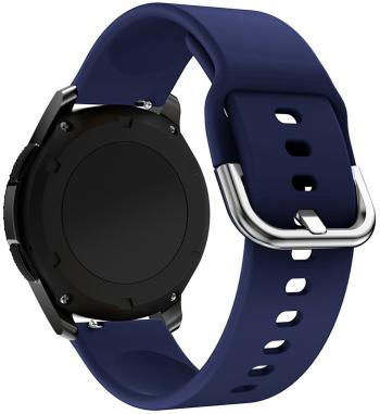 4wrist Curea din silicon pentru Samsung - Blue 20 mm