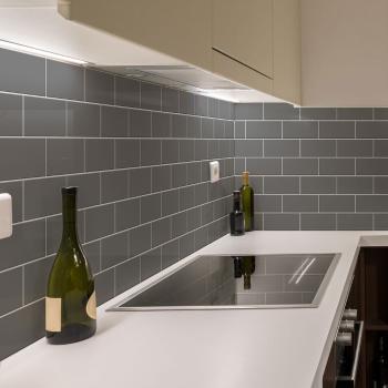 Autocolante pentru gresie 30 buc. 20x10 cm Subway Tiles Grey – Ambiance