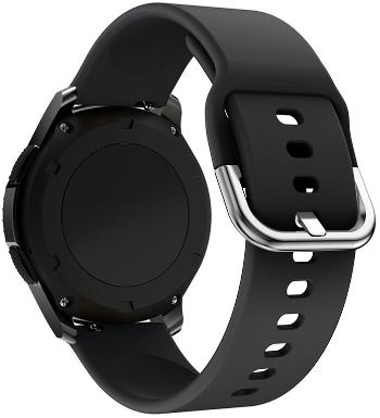 4wrist Curea din silicon pentru Samsung - Negru 20 mm