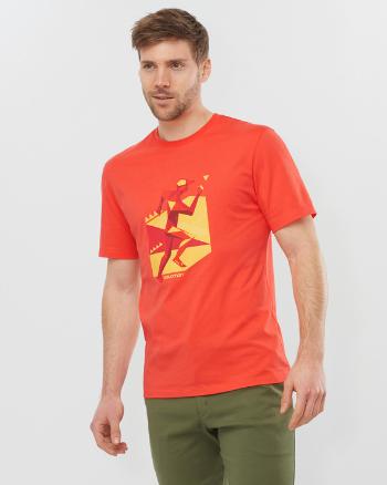 Salomon Outlife Graphic Geo Runner Tricou Roșu