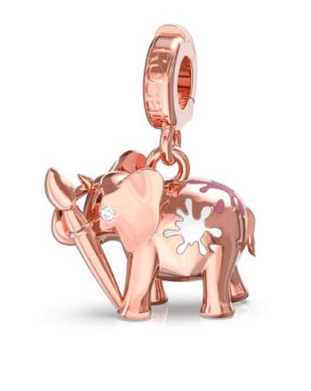 Rosato Pandantiv placat cu aur roz Elefant StorieRZLE004