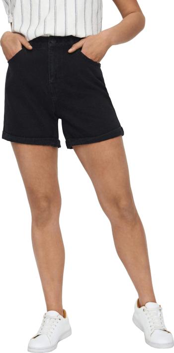 Vero Moda Șorturi pentru femei VMNINETEEN HR LOOSE SHORTS MIX NOOS BLACK S