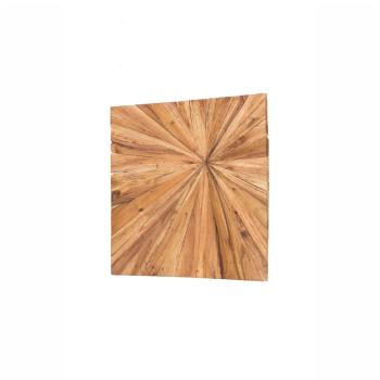 Decorațiune din lemn pentru perete WOOX LIVING Sun, 70 x 70 cm