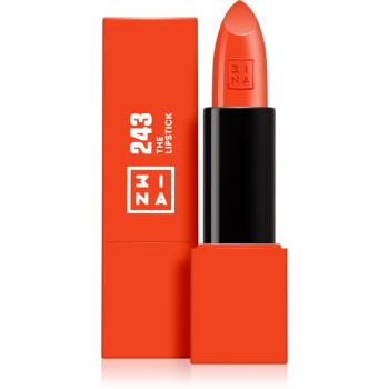 3INA The Lipstick ruj culoare 243 Shiny Coral Red 4,5 g
