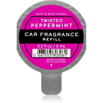 Bath & Body Works Twisted Peppermint parfum pentru masina rezervă 6 ml