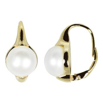 JwL Luxury Pearls Cercei placați cu aur cu perle autentice JL0532