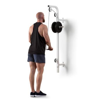 KLARFIT Hangman, instalare pe perete, cablu de triceps 2,5m, 100 kg, negru