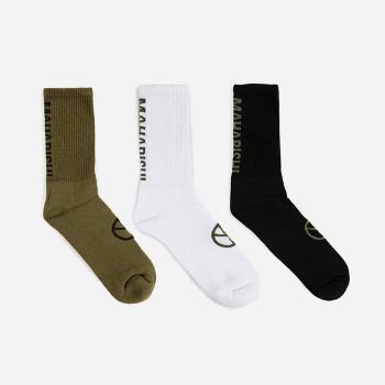 Maharishi Miltype Sport Sock 3-pack 9346 WHITE/BLACK/OLIVE