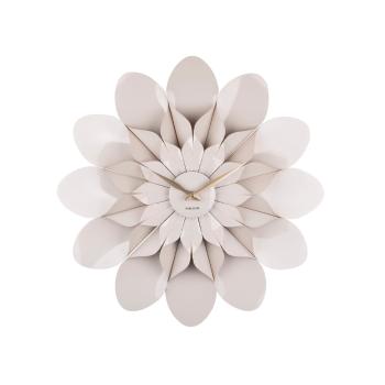 Ceas de perete Karlsson Flower, ø 60 cm, gri