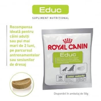 Royal Canin Educ, pachet economic recompense hipocalorice câini, 50g x 10