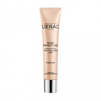 Lierac Fond de ten lichid iluminant SPF 20 Teint piele perfecta (Illuminating Foundation) 30 ml 01 Claire