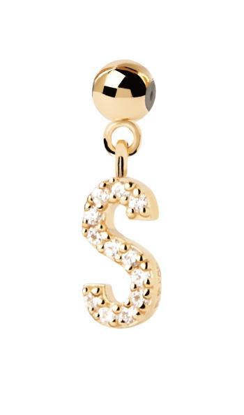 PDPAOLA Pandantiv placat cu aur ”S” Charms CH01-068-U