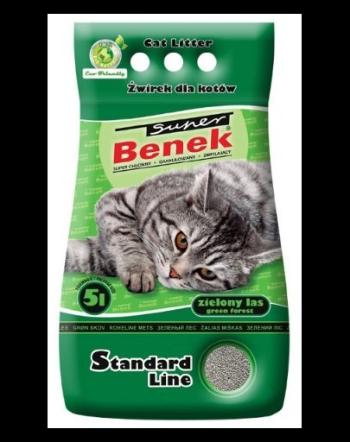 BENEK Super Standard Green Forest miros de pin 5l x 2 (10 l) Nisip litiera pisici